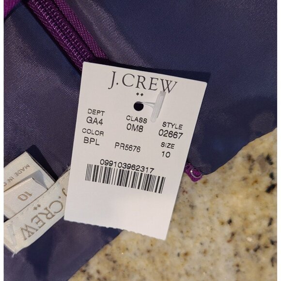 Lot of 2 J. Crew Size 10 Sleeveless Pleated Wool Blend Lined Dress 1 is New! - Picture 9 of 16